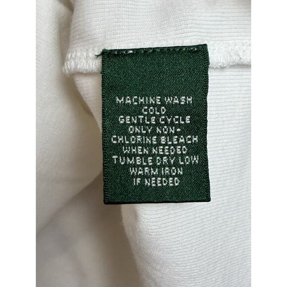 Lauren Ralph Lauren Long Sleeved 100% Cotton T-Shirt Round Neck Women’s XL White - Picture 10 of 13